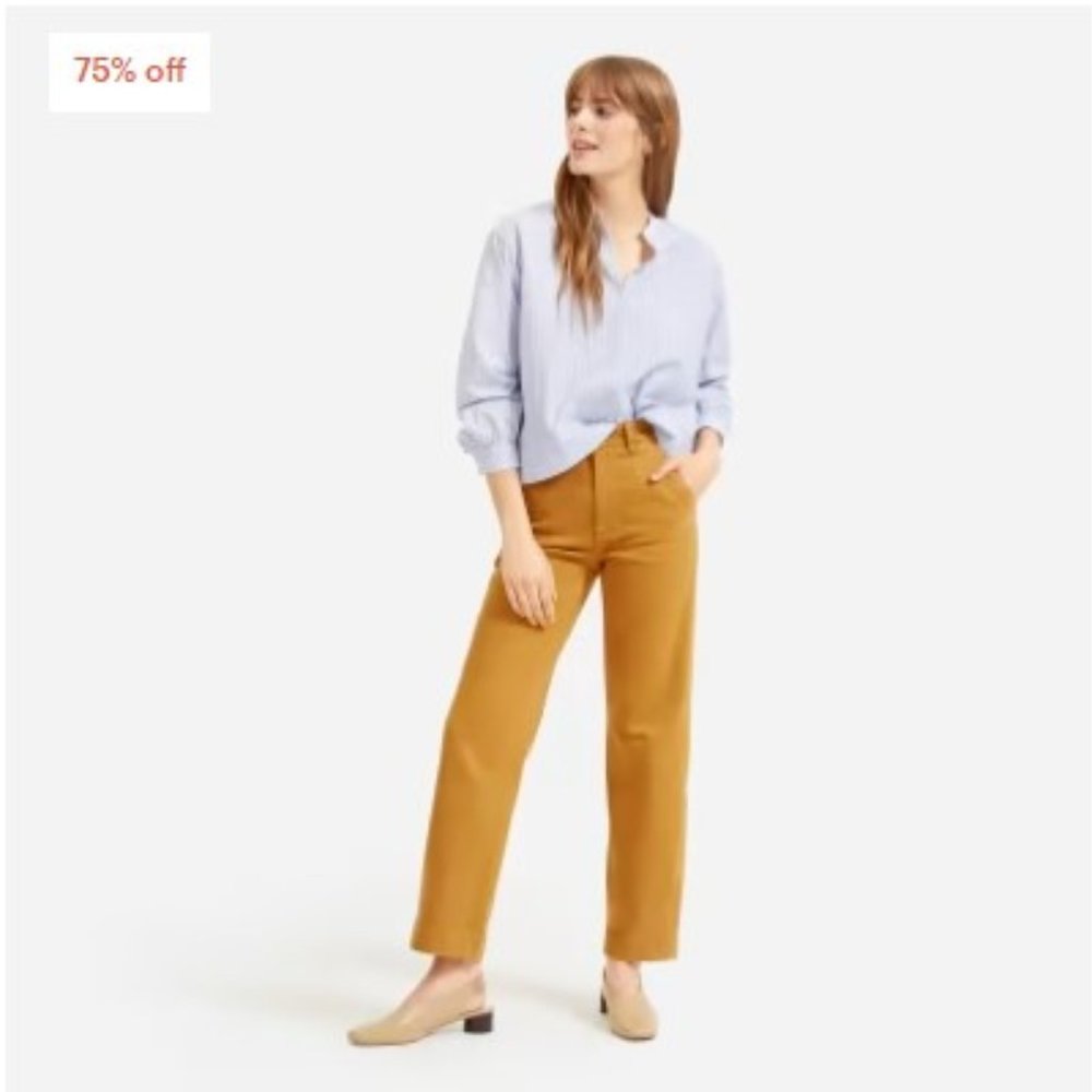 Everlane straight leg crop pants
